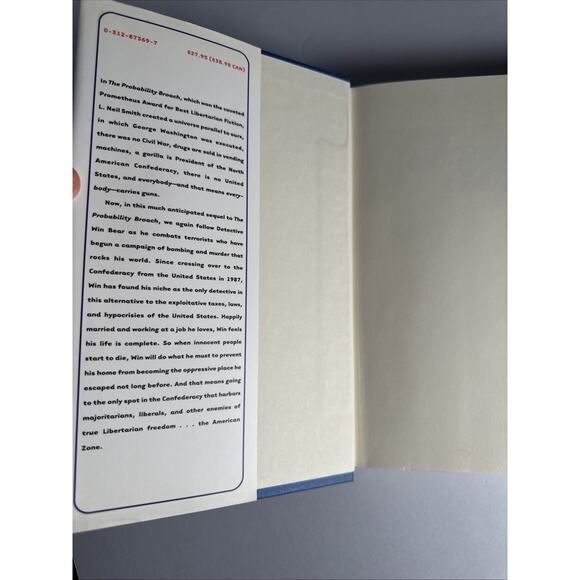 The American Zone by L. Neil Smith hc/dj 1st Edition/1st Printing - Picture 7 of 9